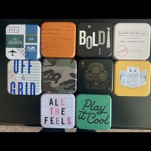 Fossil Tins Set of 10
